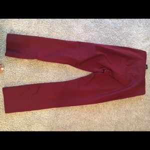 Burgundy Ankle Slacks